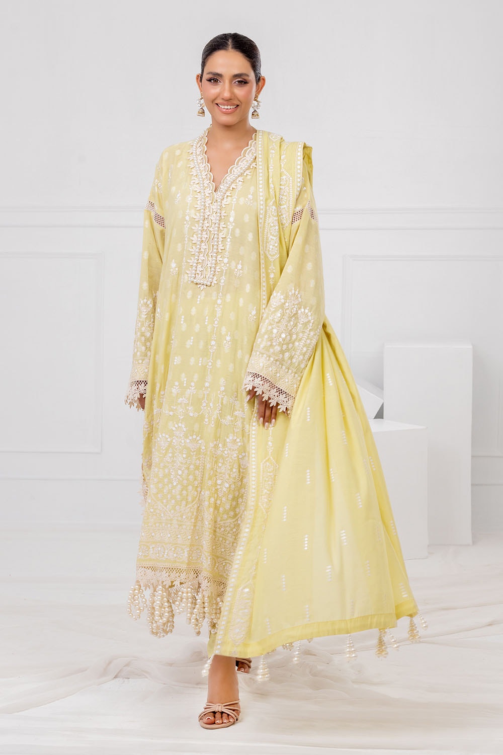Gul Ahmed | Festive Eid 25 | FE-52080 -  Gul Ahmed Ladies Clothes - Original Designer Dress - House of Maryam