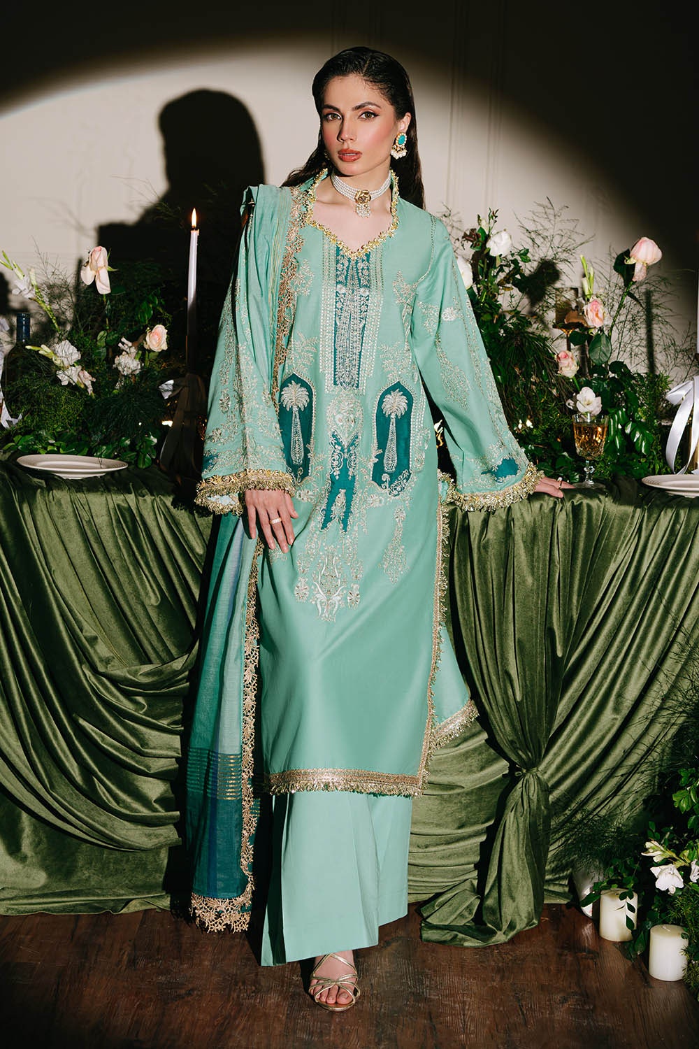 Gul Ahmed | Festive Eid 25 |  FE-52083 -  Gul Ahmed Ladies Clothes - Original Designer Dress - House of Maryam