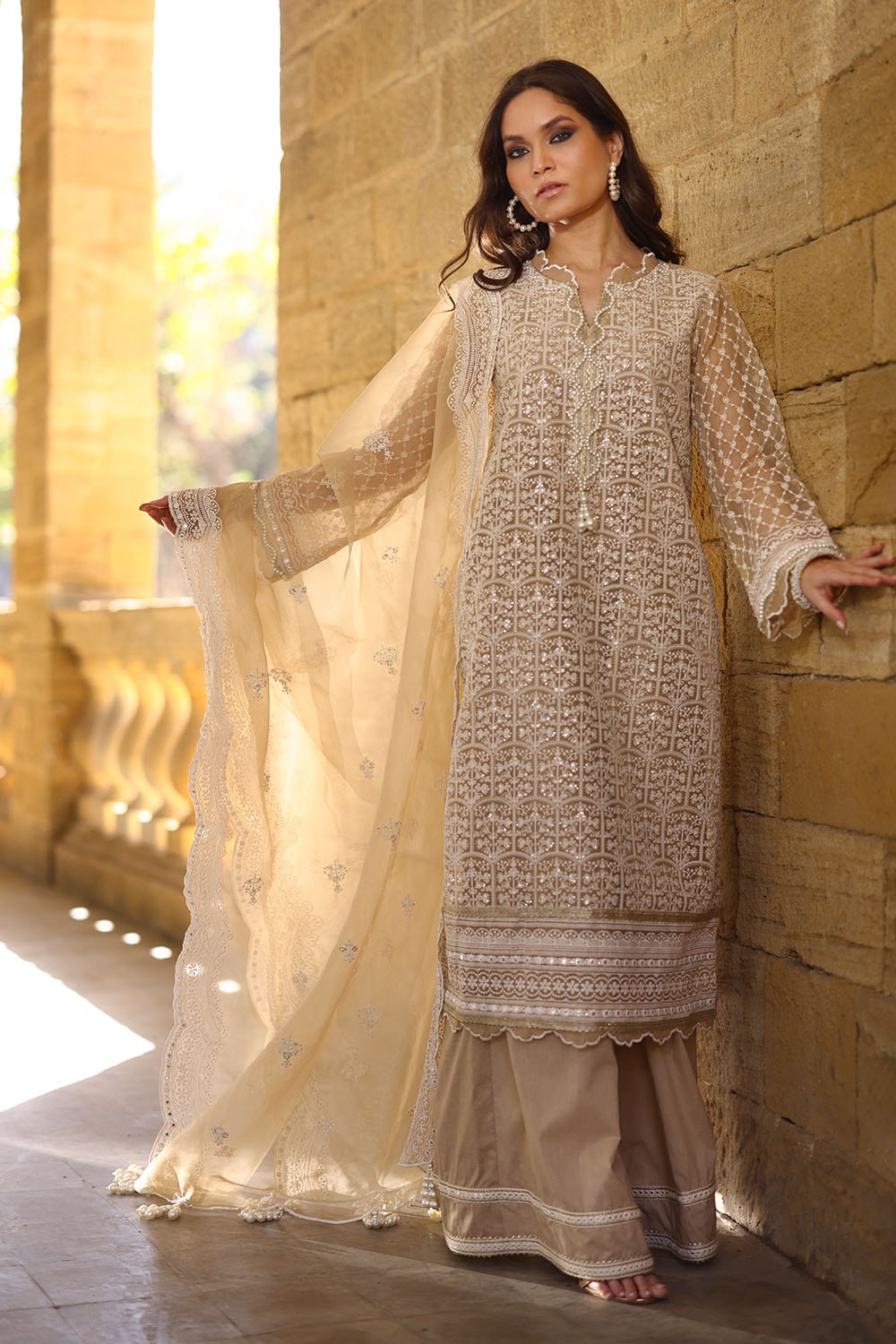 Gul Ahmed | Festive Eid 25 | FE-52087 -  Gul Ahmed Ladies Clothes - Original Designer Dress - House of Maryam