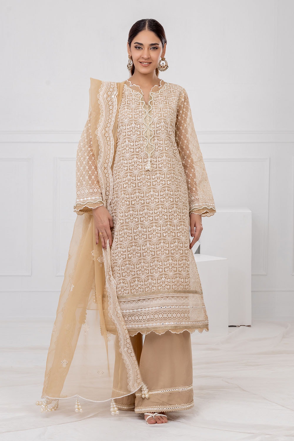 Gul Ahmed | Festive Eid 25 | FE-52087 -  Gul Ahmed Ladies Clothes - Original Designer Dress - House of Maryam