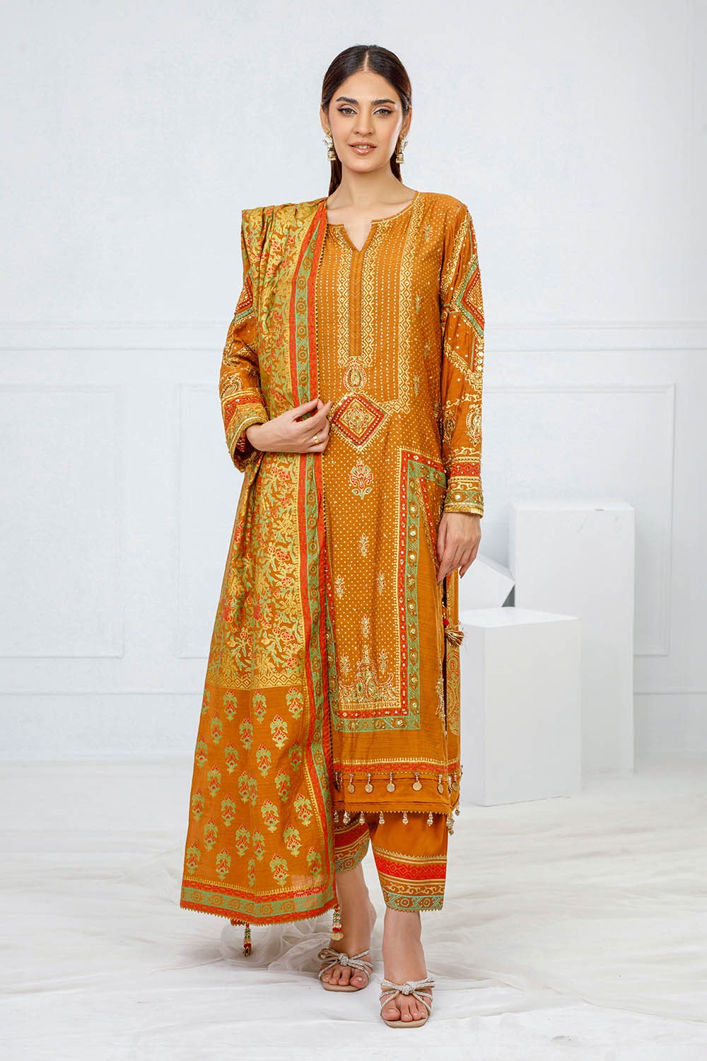 Gul Ahmed | Festive Eid 25 | FE-52092 -  Gul Ahmed Ladies Clothes - Original Designer Dress - House of Maryam