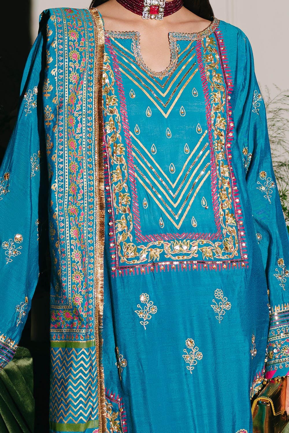 Gul Ahmed | Festive Eid 25 | FE-52094 -  Gul Ahmed Ladies Clothes - Original Designer Dress - House of Maryam