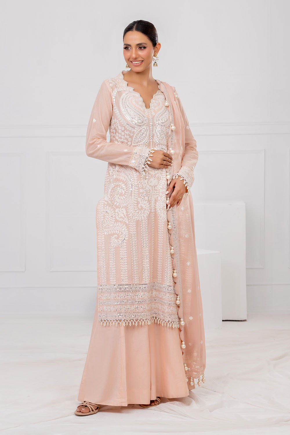 Gul Ahmed | Festive Eid 25 |  FE-52107 -  Gul Ahmed Ladies Clothes - Original Designer Dress - House of Maryam