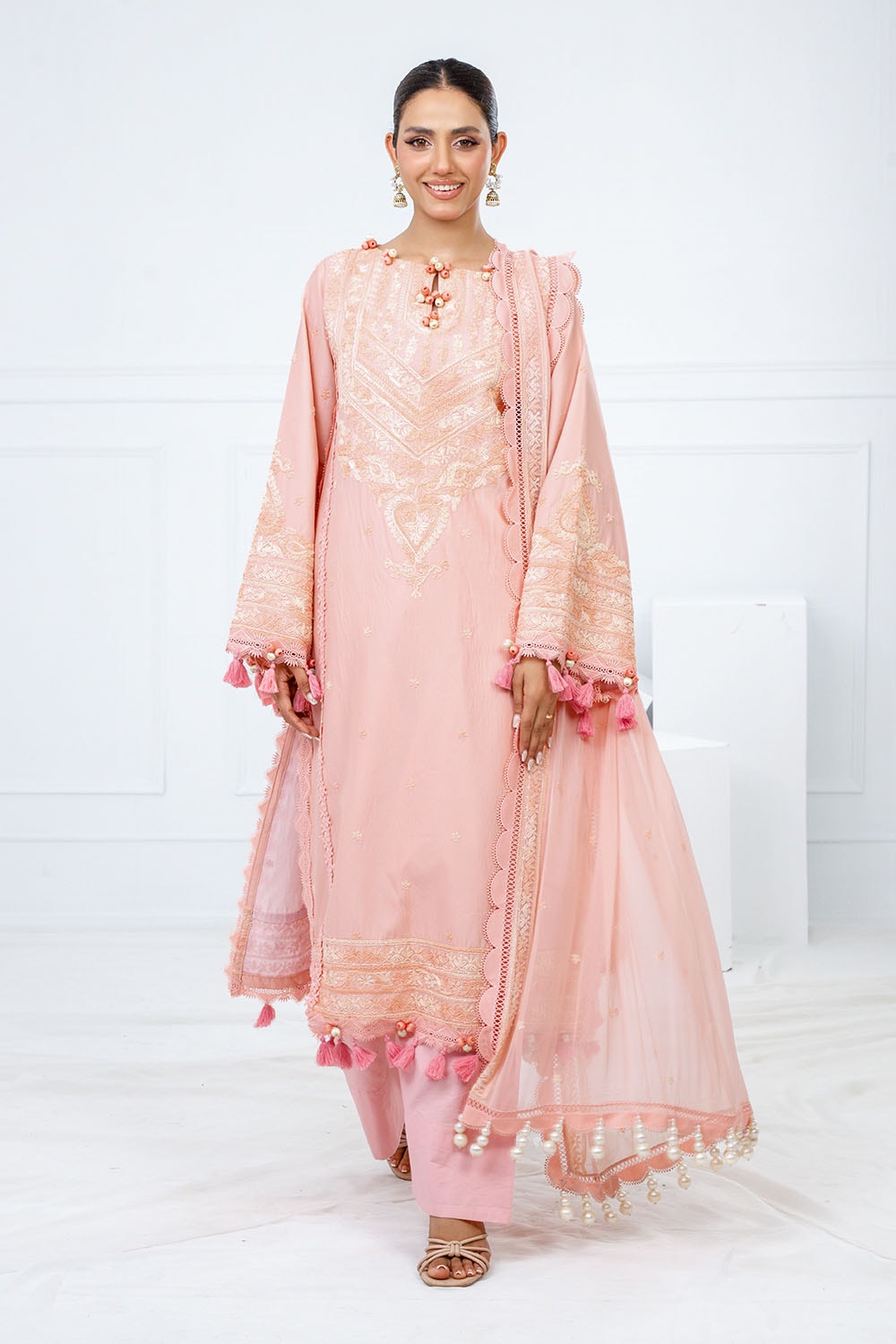 Gul Ahmed | Festive Eid 25 | FE-52120 -  Gul Ahmed Ladies Clothes - Original Designer Dress - House of Maryam