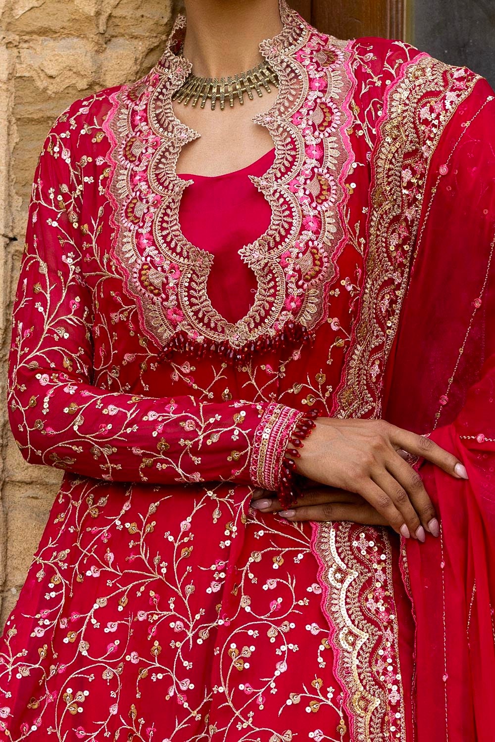 Gul Ahmed | Festive Eid 25 | FE-52131 -  Gul Ahmed Ladies Clothes - Original Designer Dress - House of Maryam