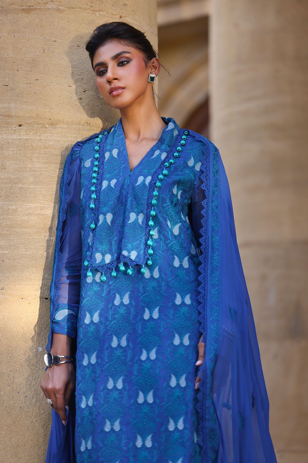 Gul Ahmed | Festive Eid 25 | FE-52143 -  Gul Ahmed Ladies Clothes - Original Designer Dress - House of Maryam