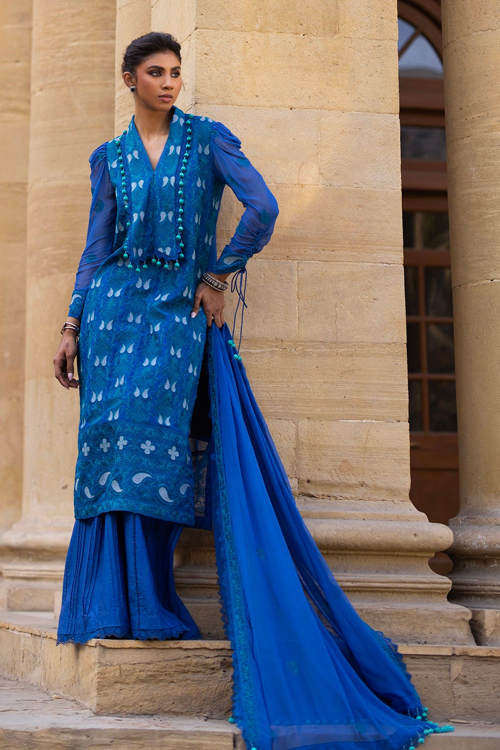 Gul Ahmed | Festive Eid 25 | FE-52143 -  Gul Ahmed Ladies Clothes - Original Designer Dress - House of Maryam