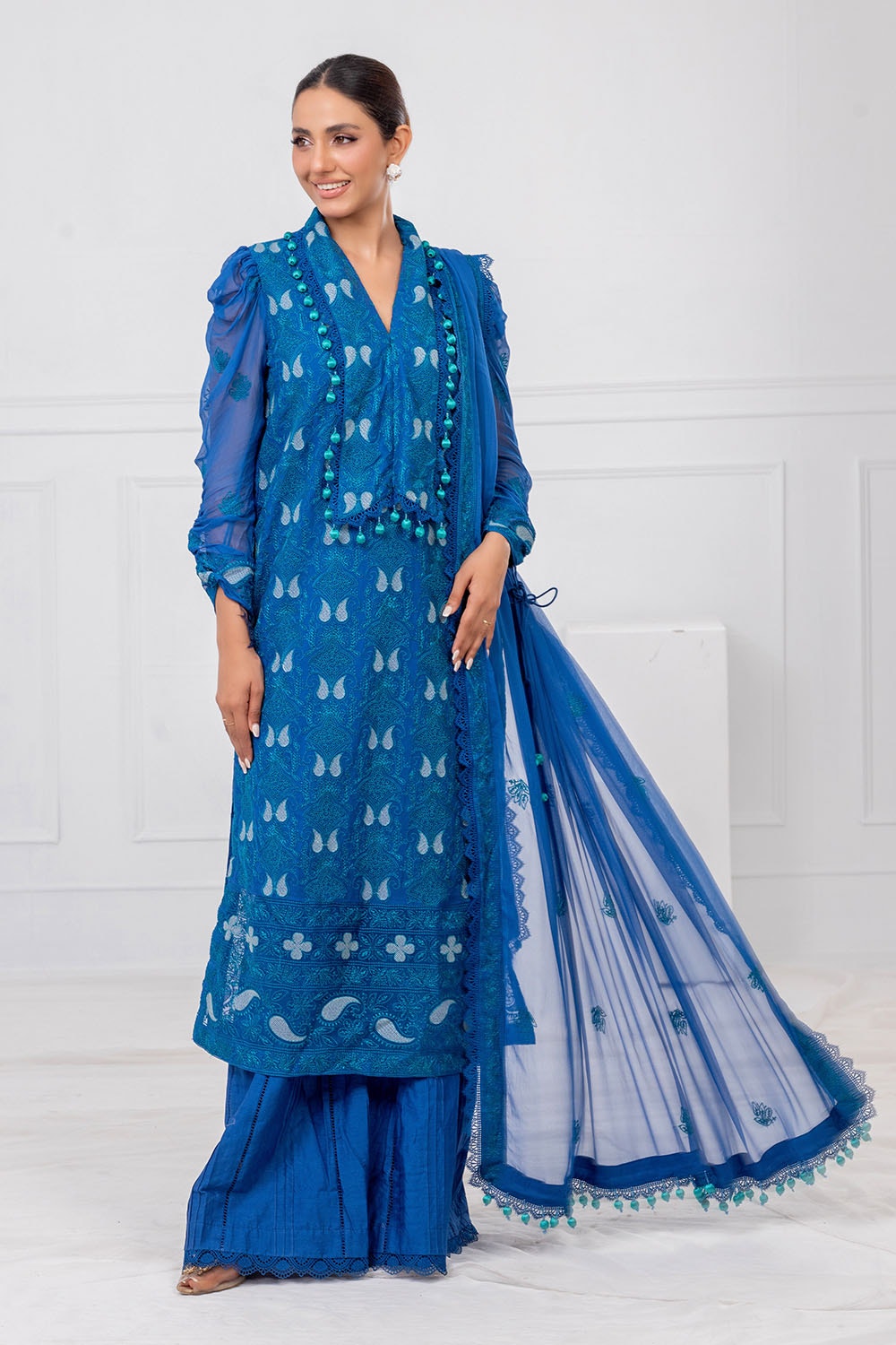 Gul Ahmed | Festive Eid 25 | FE-52143 -  Gul Ahmed Ladies Clothes - Original Designer Dress - House of Maryam
