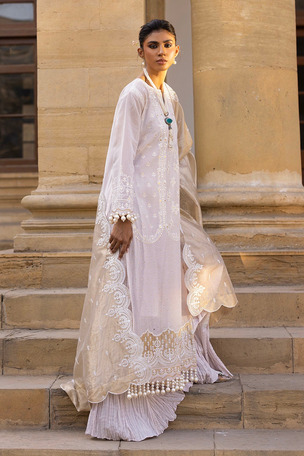 Gul Ahmed | Festive Eid 25 |FE-52144 -  Gul Ahmed Ladies Clothes - Original Designer Dress - House of Maryam