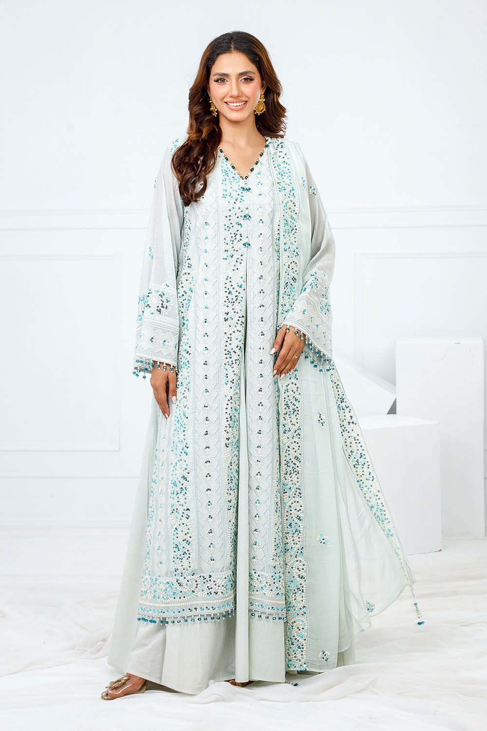Gul Ahmed | Festive Eid 25 | FE-52153 -  Gul Ahmed Ladies Clothes - Original Designer Dress - House of Maryam