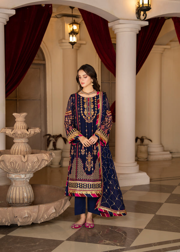 Strawberry | Rimjhim Chiffon Collection | FLS-RJ-005 -  Strawberry Formal - Original Designer Dress - House of Maryam