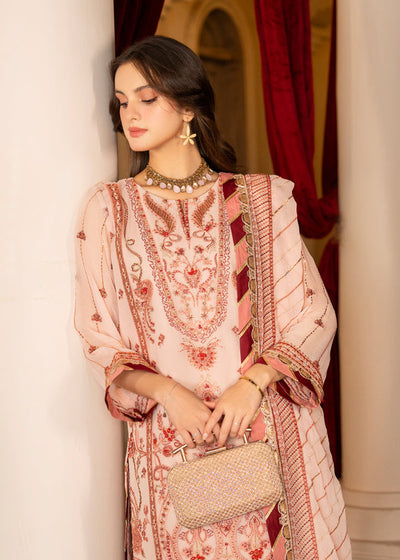 Strawberry | Rimjhim Chiffon Collection | FLS-RJ-006 -  Strawberry Formal - Original Designer Dress - House of Maryam