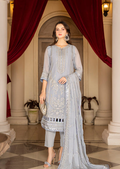 Strawberry | Rimjhim Chiffon Collection | FLS-RJ-008 -  Strawberry Formal - Original Designer Dress - House of Maryam