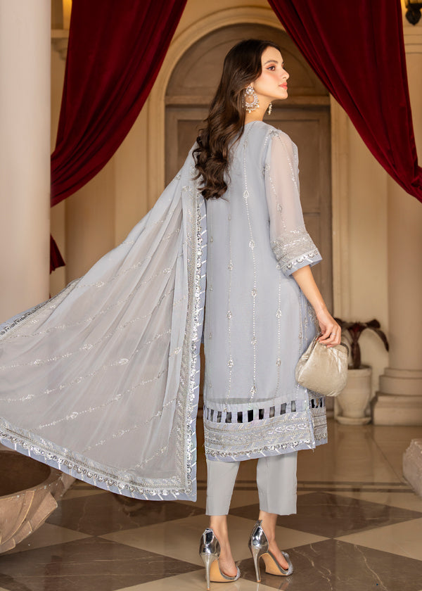 Strawberry | Rimjhim Chiffon Collection | FLS-RJ-008 -  Strawberry Formal - Original Designer Dress - House of Maryam