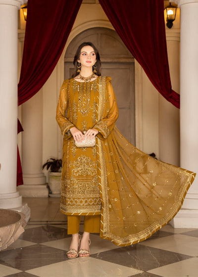 Strawberry | Rimjhim Chiffon Collection | FLS-RJ-009 -  Strawberry Formal - Original Designer Dress - House of Maryam