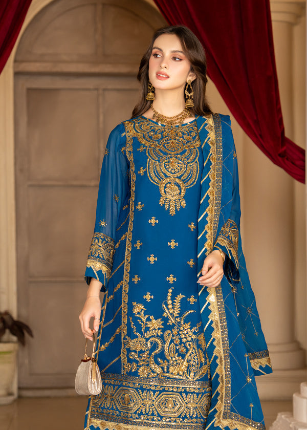Strawberry | Rimjhim Chiffon Collection | FLS-RJ-010 -  Strawberry Formal - Original Designer Dress - House of Maryam