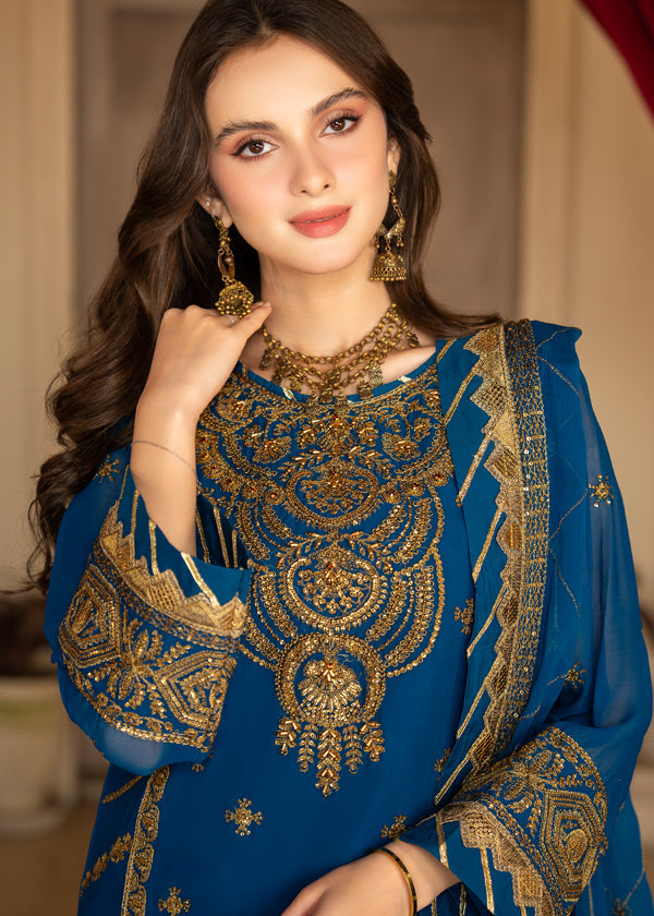 Strawberry | Rimjhim Chiffon Collection | FLS-RJ-010 -  Strawberry Formal - Original Designer Dress - House of Maryam