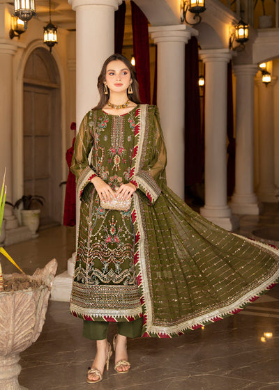 Strawberry | Rimjhim Chiffon Collection | FLS-RJ-002 -  Strawberry Formal - Original Designer Dress - House of Maryam