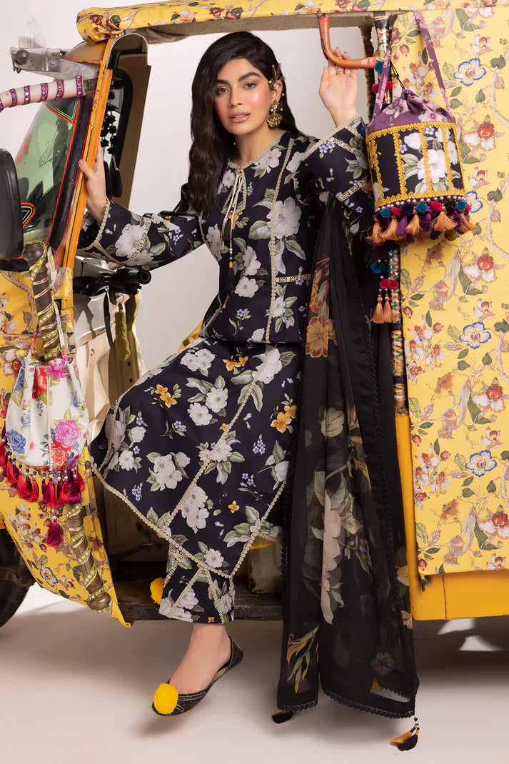 Alizeh | Sheen Lawn Prints 24 | Flora -  Alizeh Luxury - Original Designer Dress - House of Maryam