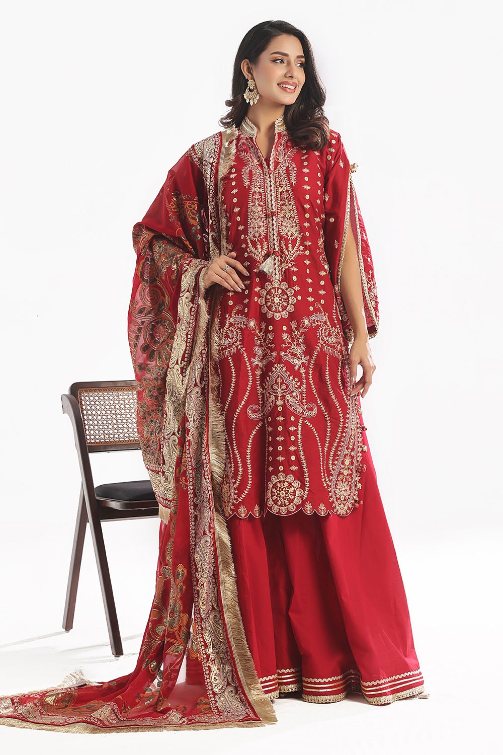 Gul Ahmed | Festive Eid 25 | PM-52044 -  Gul Ahmed Ladies Clothes - Original Designer Dress - House of Maryam