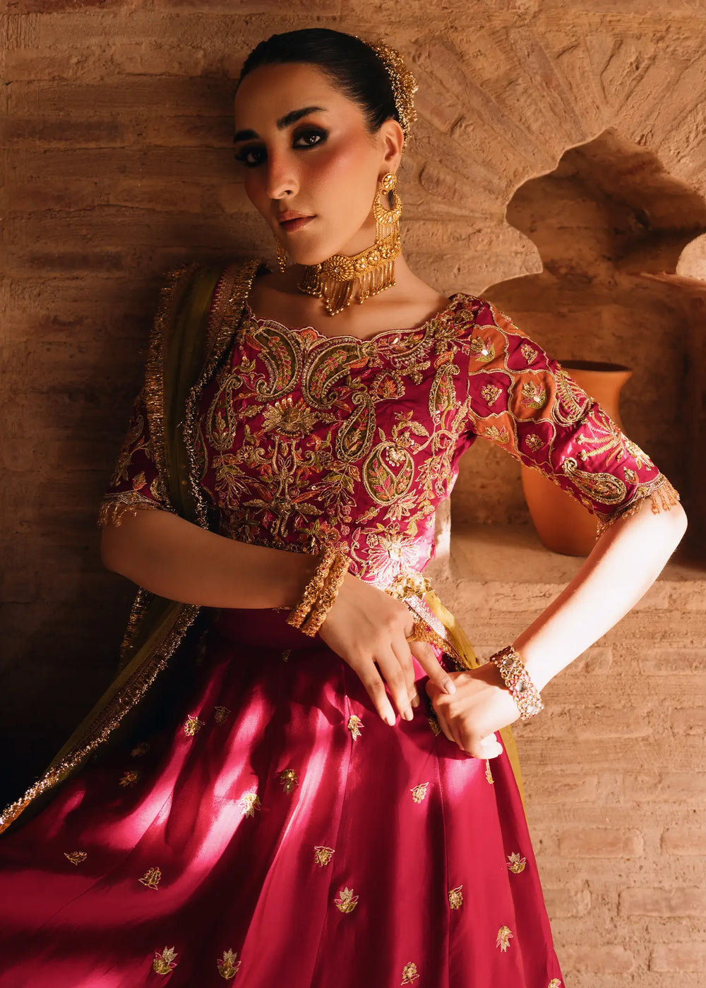 Jeem | Amaltaas Wedding Formals 26 | FUSCHIA ANAYA LEHNGA CHOLI, image 3