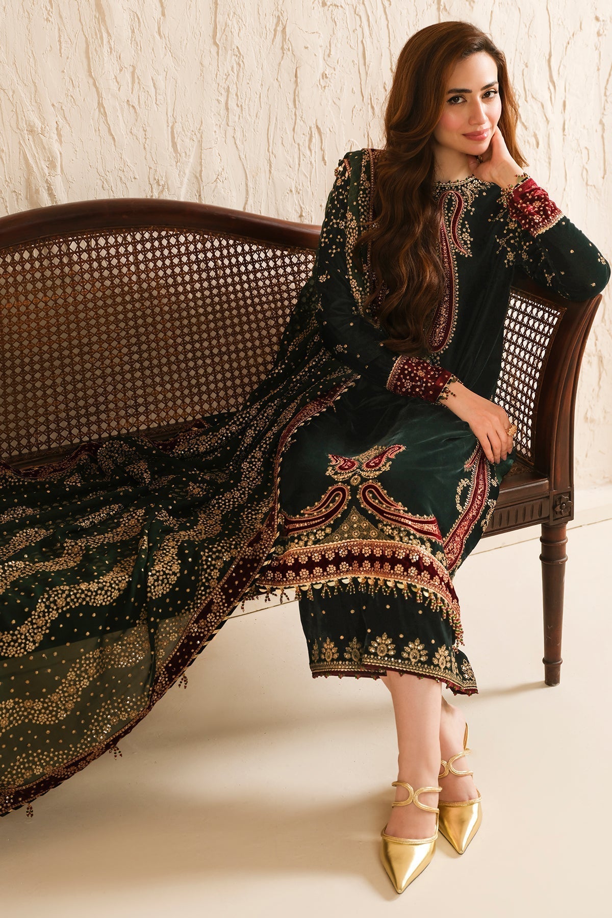 Jazmin | Velvet Edit 24 | Velvet Formal VF-2034 by Designer Jazmin - House of Maryam - Pakistani Designer Ethnic Wear in {{ shop.shopifyCountryName }}