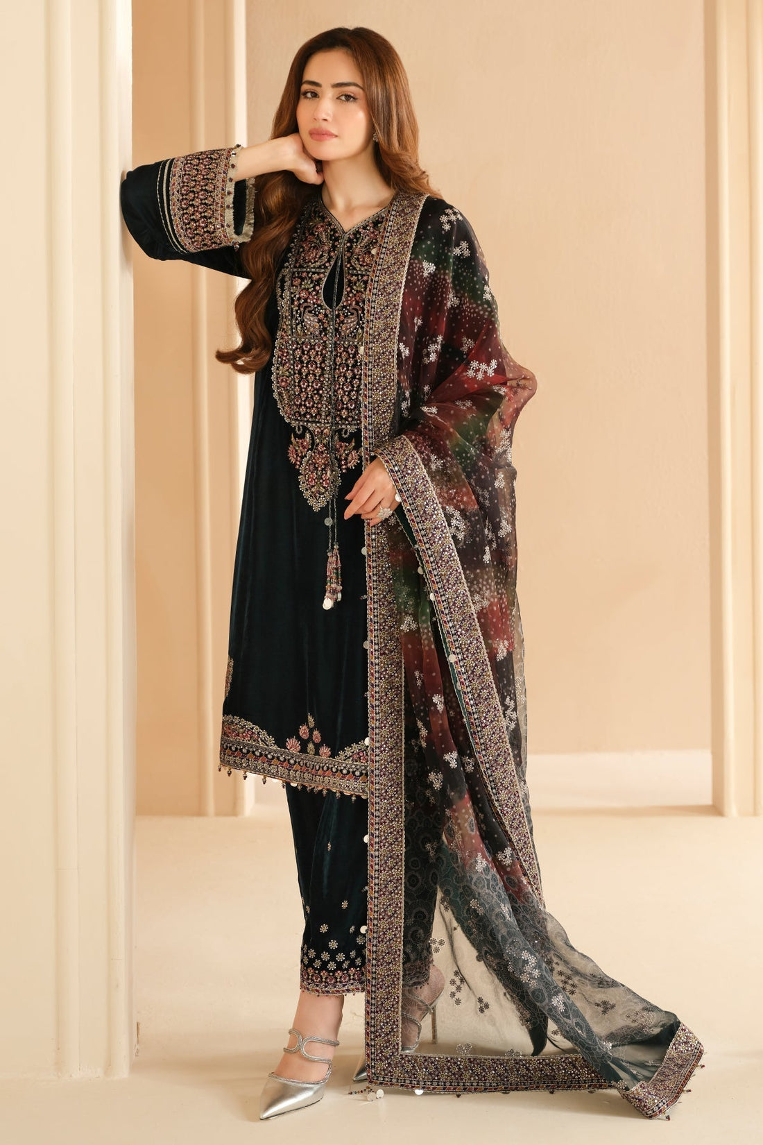 Jazmin | Velvet Edit 24 | Velvet Formal VF-2039 by Designer Jazmin - House of Maryam - Pakistani Designer Ethnic Wear in {{ shop.shopifyCountryName }}