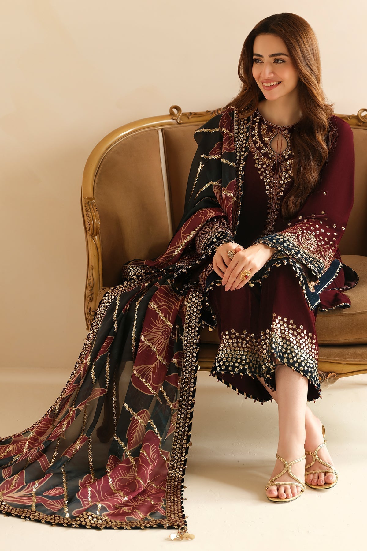 Jazmin | Velvet Edit 24 | Velvet Formal VF-2038 by Designer Jazmin - House of Maryam - Pakistani Designer Ethnic Wear in {{ shop.shopifyCountryName }}