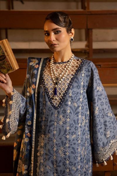 Ittehad | Embroidered Lawn | I-15 -  Ittehad Luxury - Original Designer Dress - House of Maryam