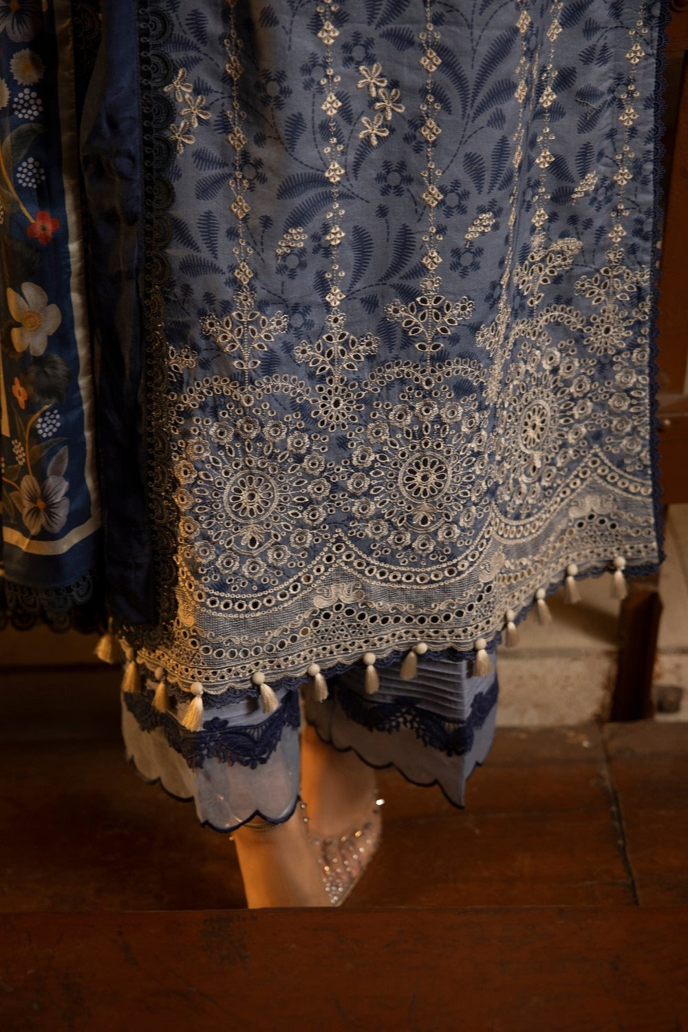 Ittehad | Embroidered Lawn | I-15 -  Ittehad Luxury - Original Designer Dress - House of Maryam