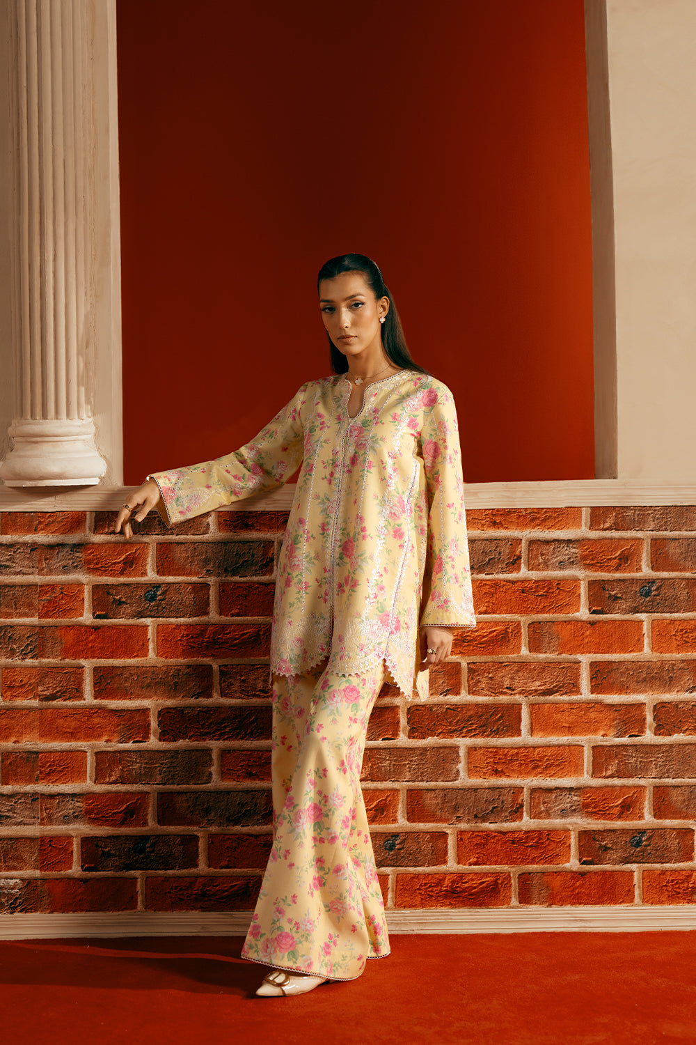 Saira Rizwan | Joolie Co ords | YELLOW-JBP25-01 -  Saira Rizwan Ladies Clothes - Original Designer Dress - House of Maryam