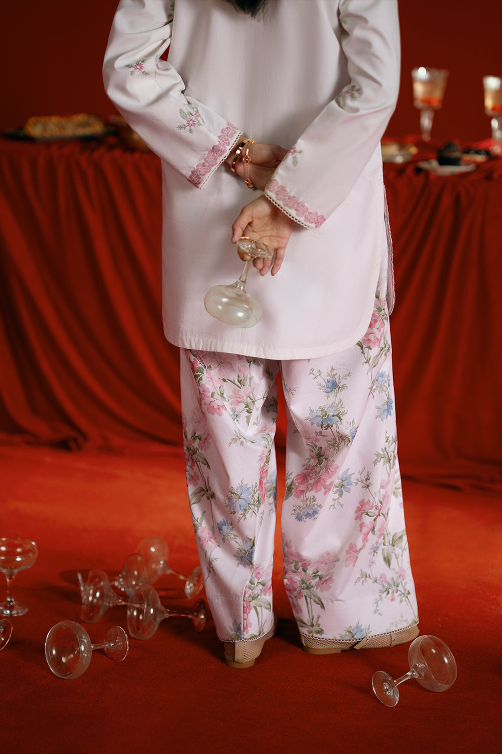 Saira Rizwan | Joolie Co ords | JOOLIE WHITE - JBP25-07 -  Saira Rizwan Ladies Clothes - Original Designer Dress - House of Maryam
