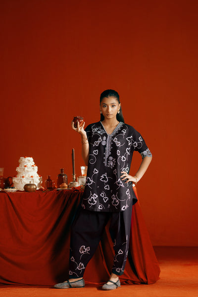 Saira Rizwan | Joolie Co ords | JOOLIE BLACK - JBP25-06 -  Saira Rizwan Ladies Clothes - Original Designer Dress - House of Maryam