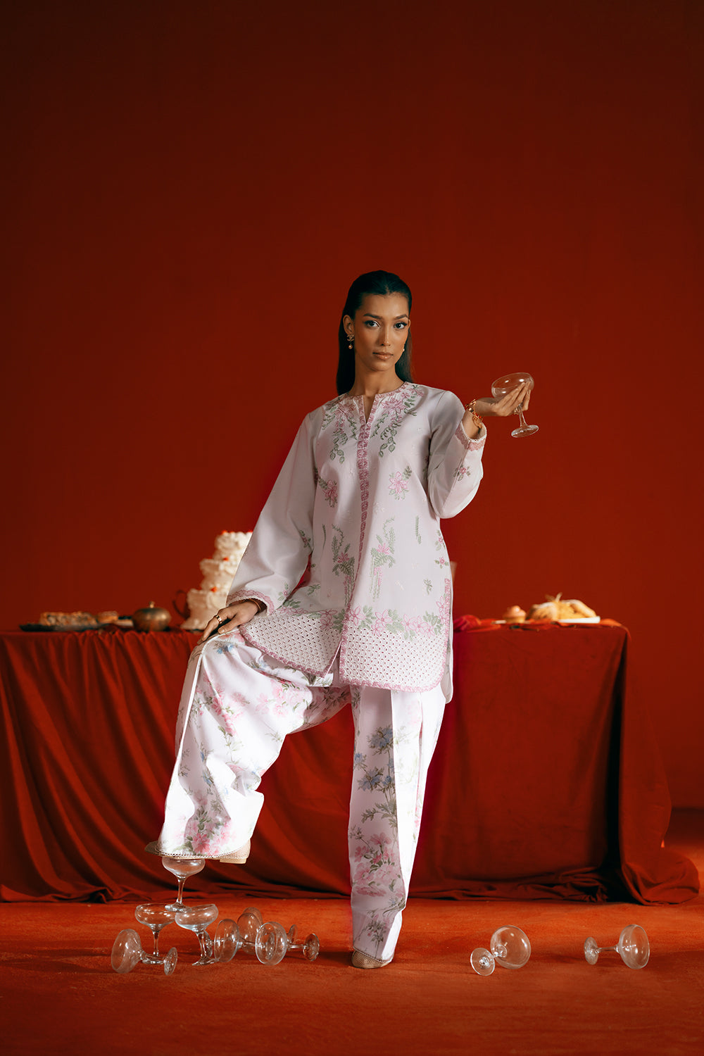 Saira Rizwan | Joolie Co ords | JOOLIE WHITE - JBP25-07 -  Saira Rizwan Ladies Clothes - Original Designer Dress - House of Maryam