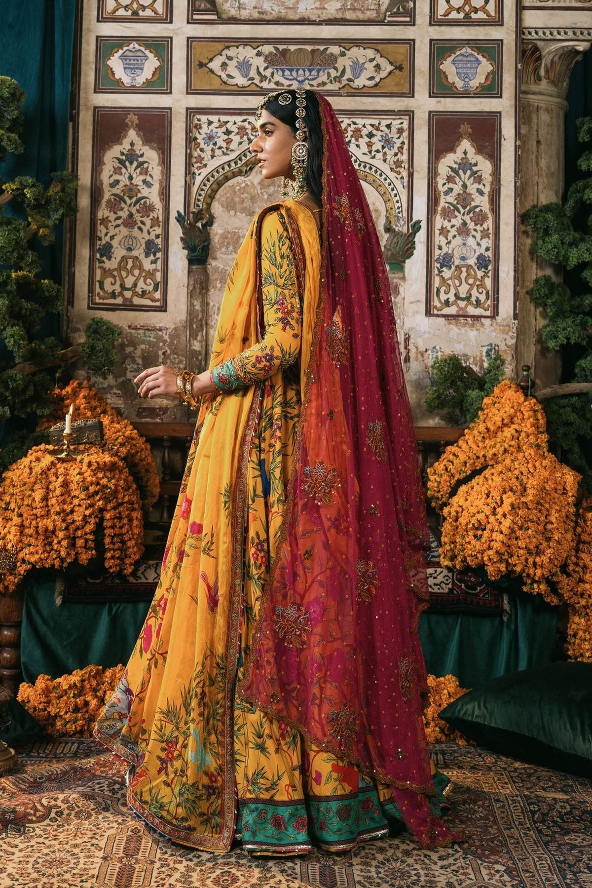 Fahad Hussayn | Lawn Banger | Girwa -  Fahad Hussayn Ladies Clothes - Original Designer Dress - House of Maryam