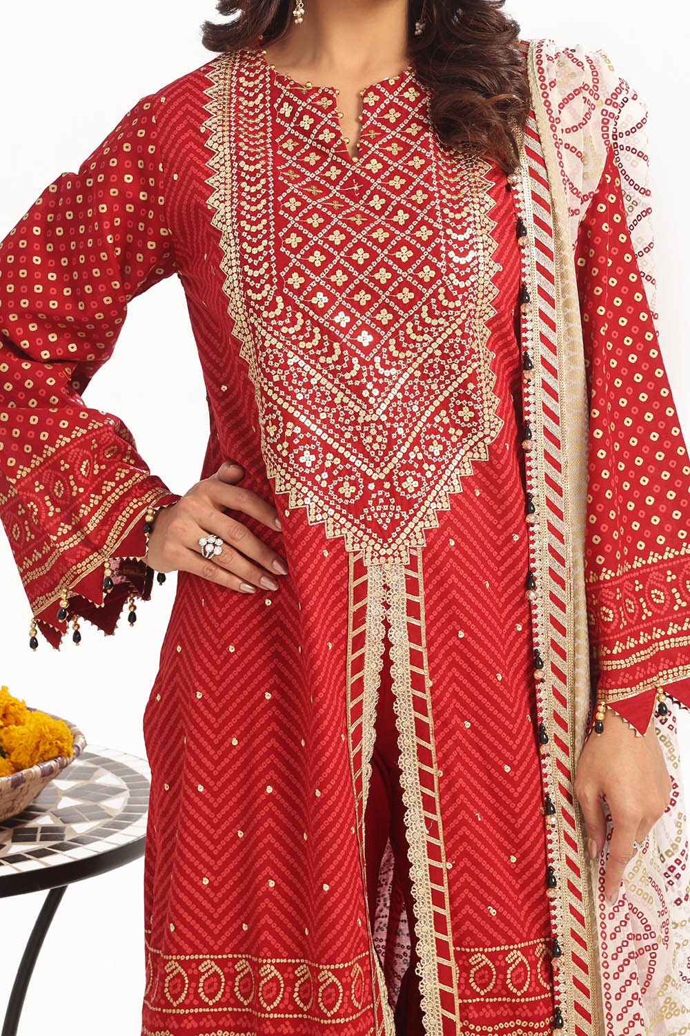 Gul Ahmed | Chunri Lawn 25 | BM-52022 -  Gul Ahmed Ladies Clothes - Original Designer Dress - House of Maryam