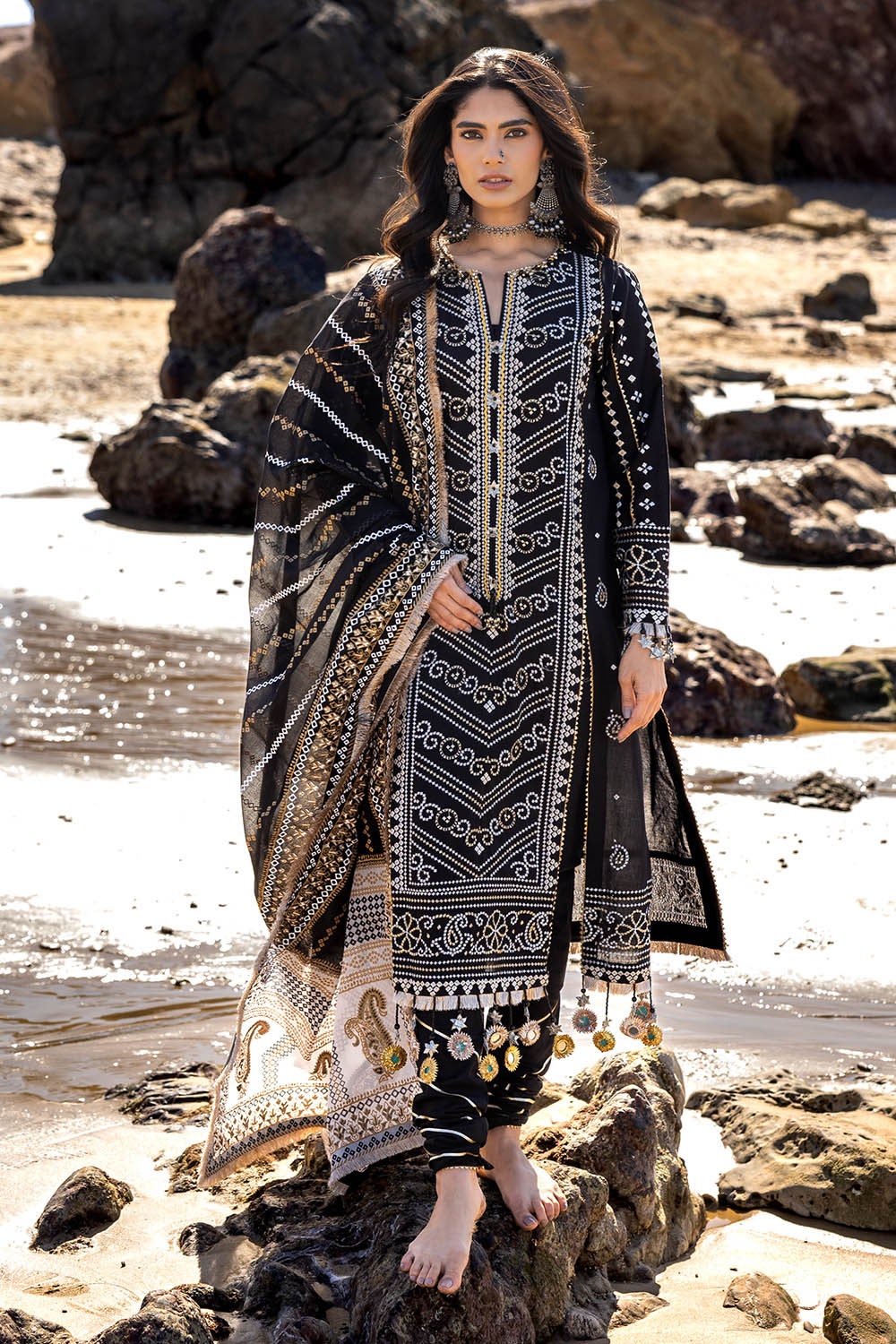 Gul Ahmed | Chunri Lawn 25 | CL-52407 -  Gul Ahmed Ladies Clothes - Original Designer Dress - House of Maryam