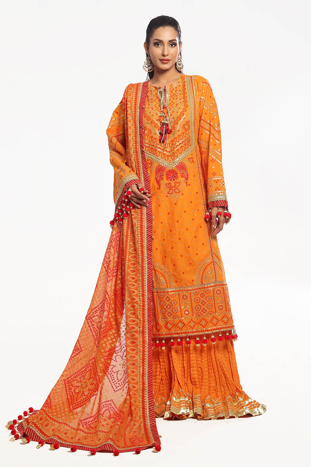 Gul Ahmed | Chunri Lawn 25 | BM-52020 -  Gul Ahmed Ladies Clothes - Original Designer Dress - House of Maryam