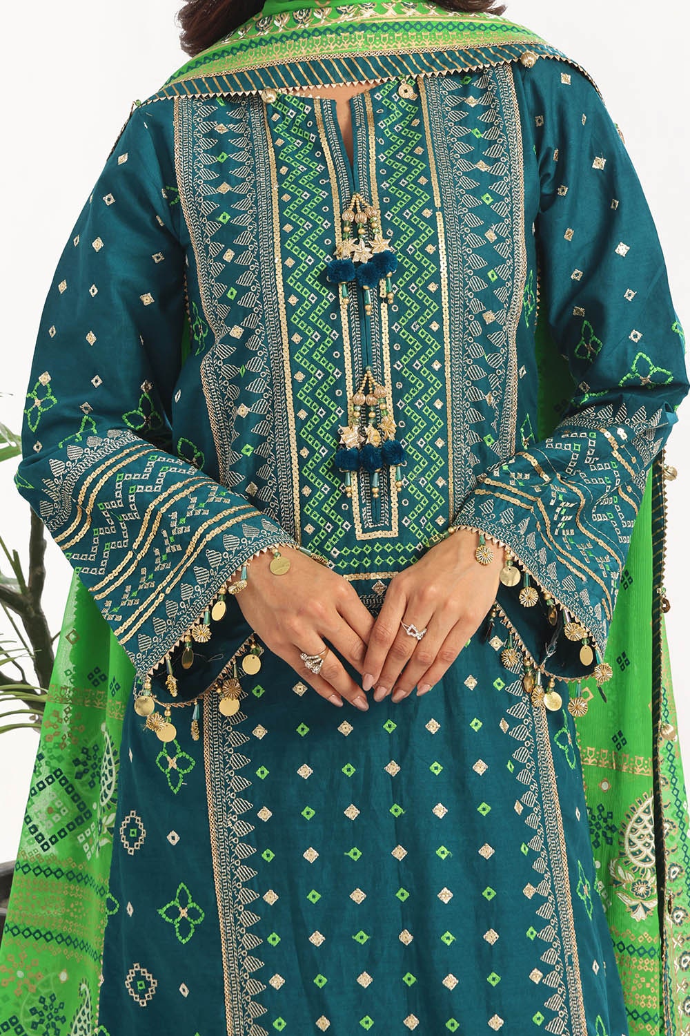Gul Ahmed | Chunri Lawn 25 | BM-52025 -  Gul Ahmed Ladies Clothes - Original Designer Dress - House of Maryam