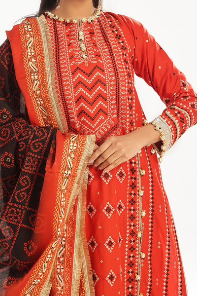 Gul Ahmed | Chunri Lawn 25 | CL-52443 -  Gul Ahmed Ladies Clothes - Original Designer Dress - House of Maryam