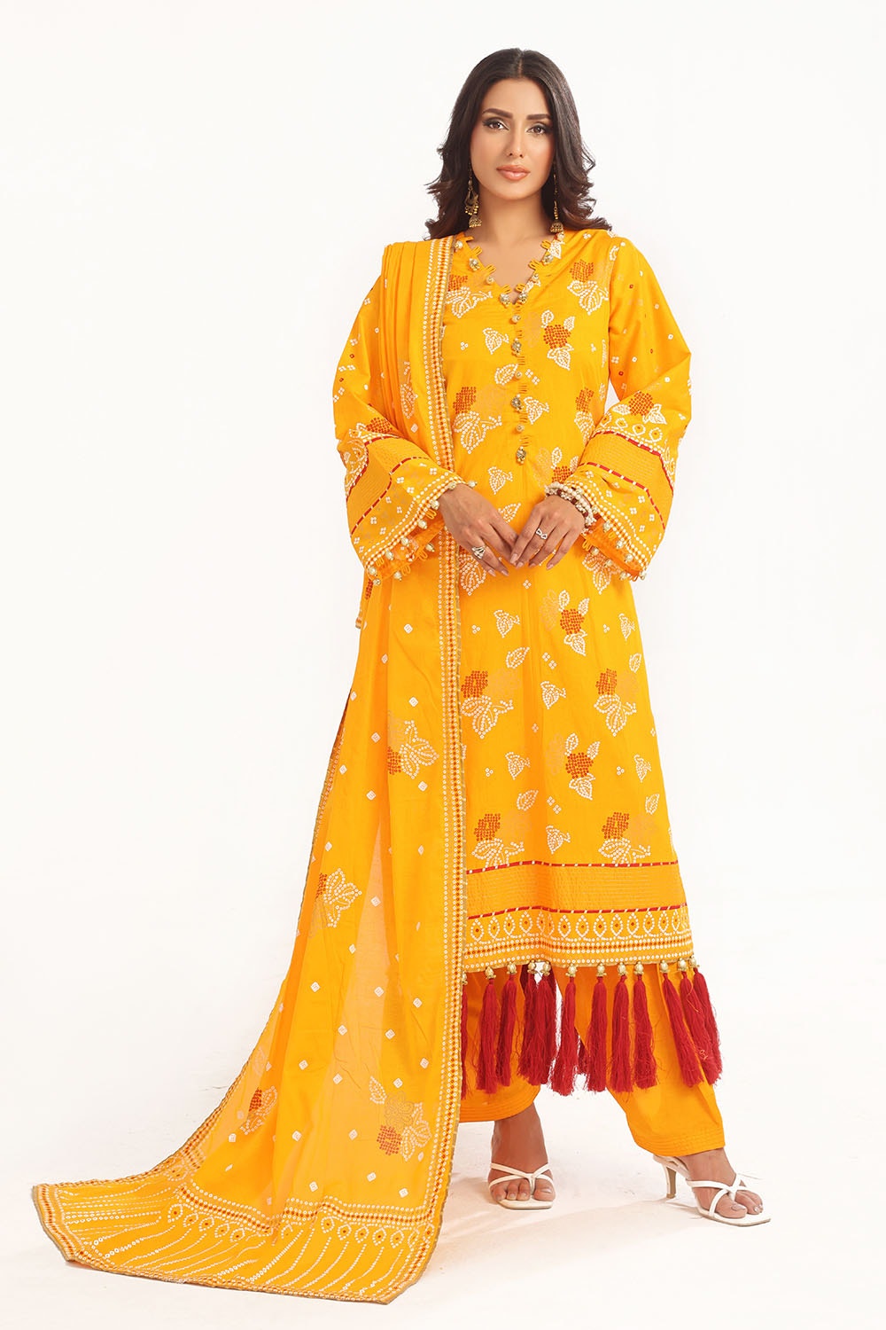 Gul Ahmed | Chunri Lawn 25 | CL-52177 A -  Gul Ahmed Ladies Clothes - Original Designer Dress - House of Maryam