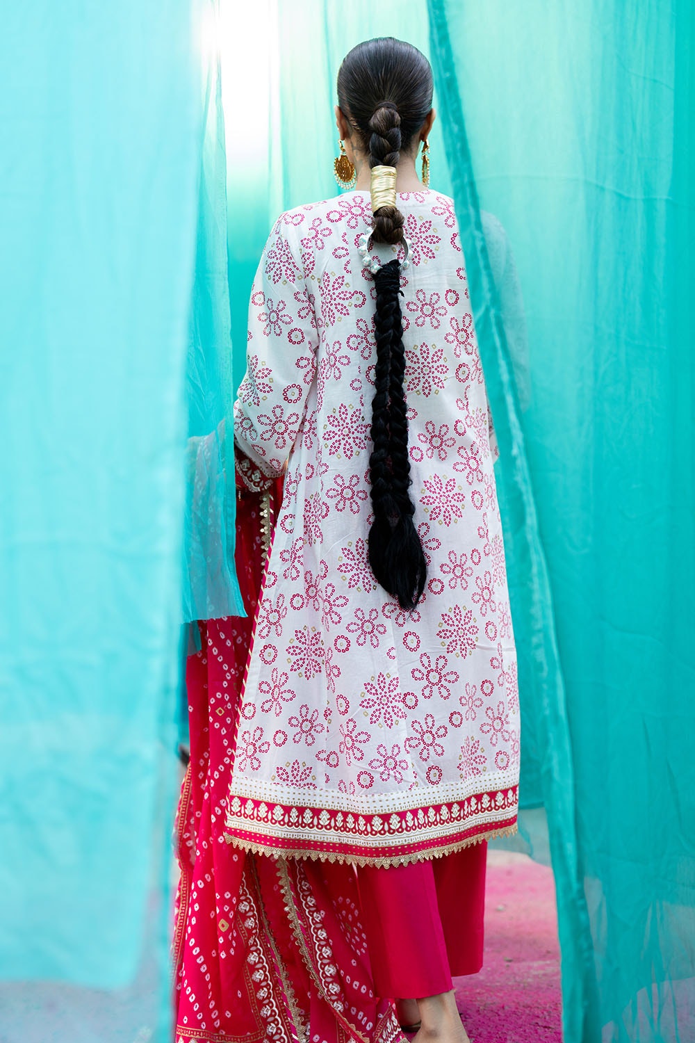 Gul Ahmed | Chunri Lawn 25 | CL-52411 A -  Gul Ahmed Ladies Clothes - Original Designer Dress - House of Maryam