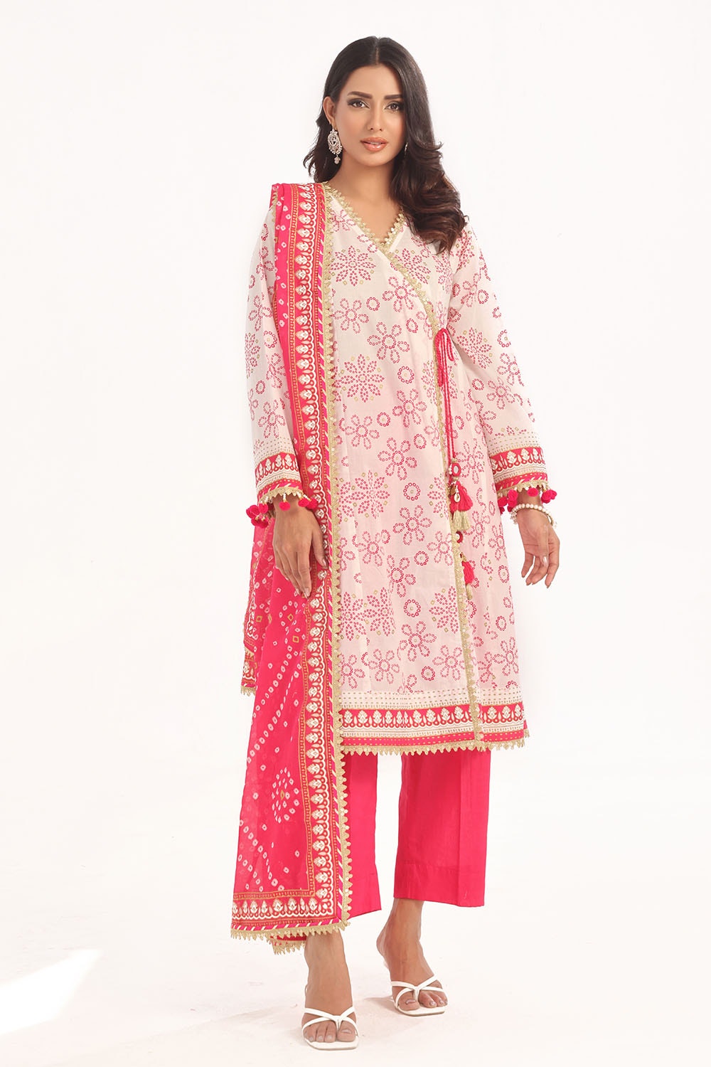 Gul Ahmed | Chunri Lawn 25 | CL-52411 A -  Gul Ahmed Ladies Clothes - Original Designer Dress - House of Maryam