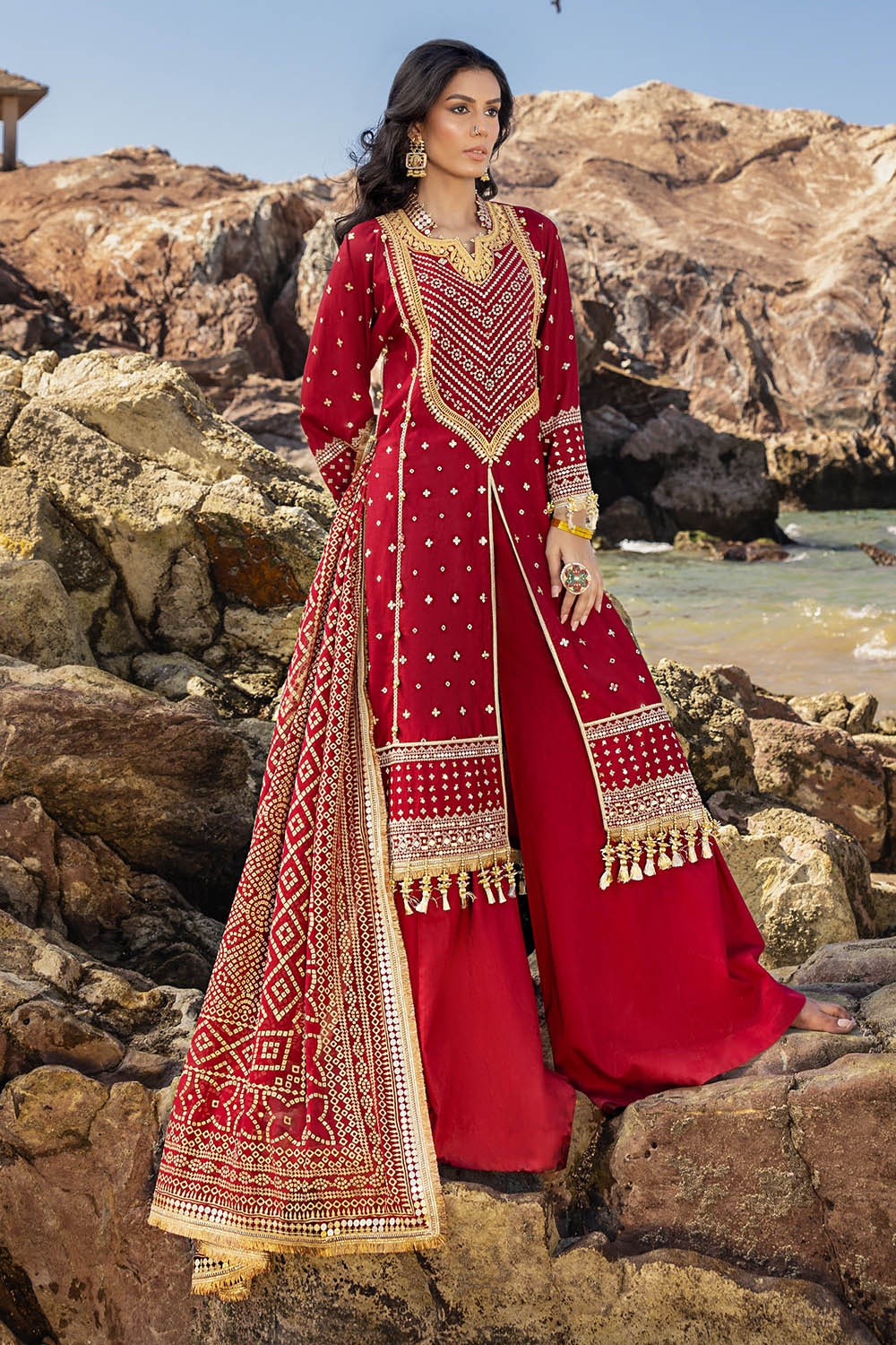 Gul Ahmed | Chunri Lawn 25 | BM-52018 -  Gul Ahmed Ladies Clothes - Original Designer Dress - House of Maryam