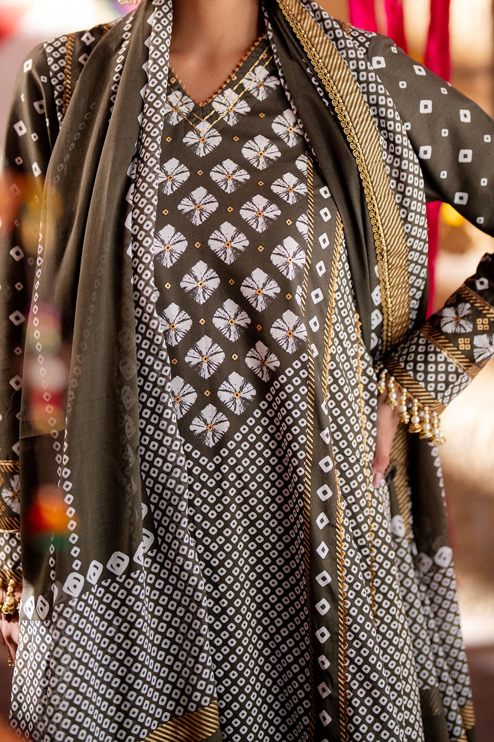 Gul Ahmed | Chunri Lawn 25 | CL-52401 B -  Gul Ahmed Ladies Clothes - Original Designer Dress - House of Maryam