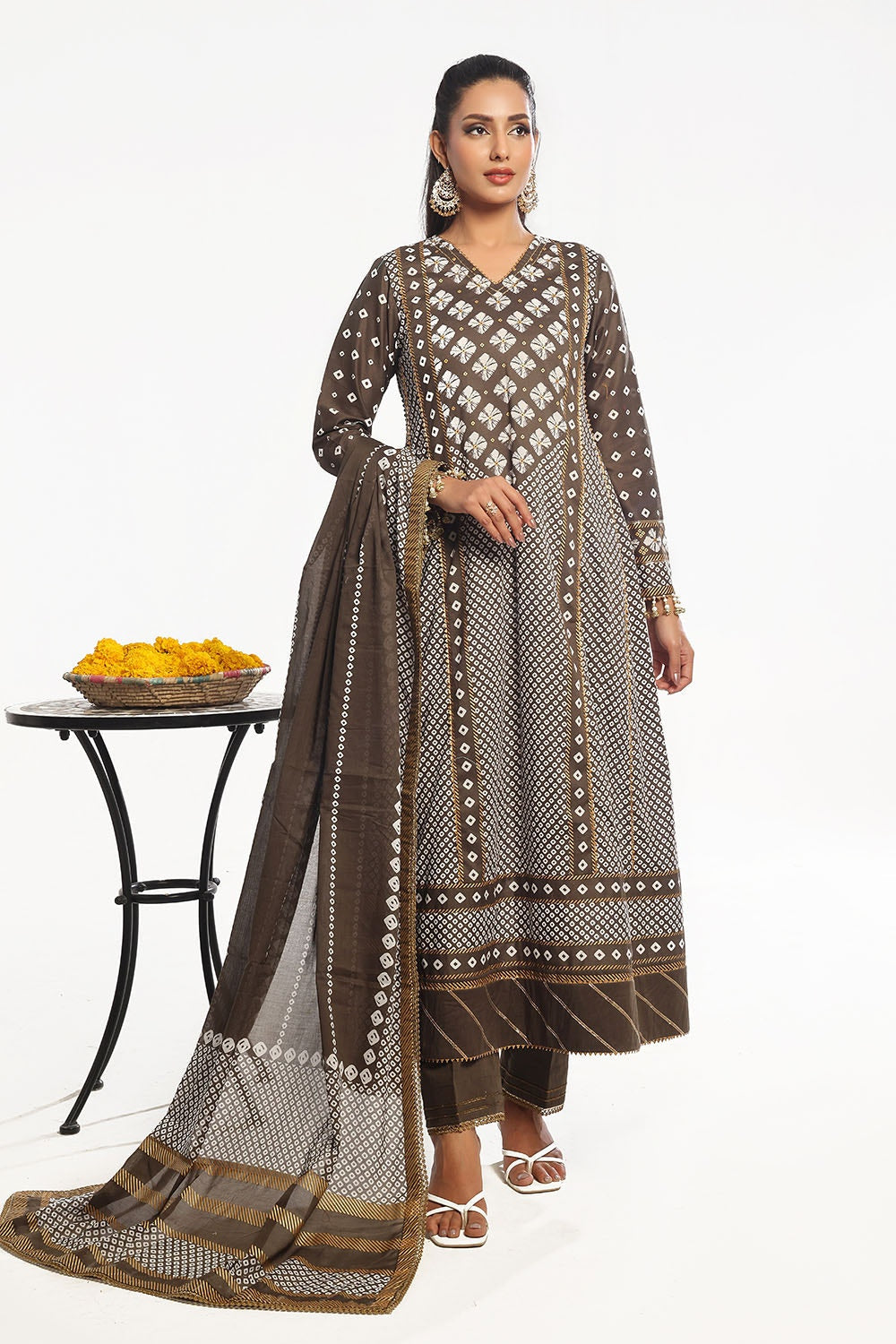 Gul Ahmed | Chunri Lawn 25 | CL-52401 B -  Gul Ahmed Ladies Clothes - Original Designer Dress - House of Maryam