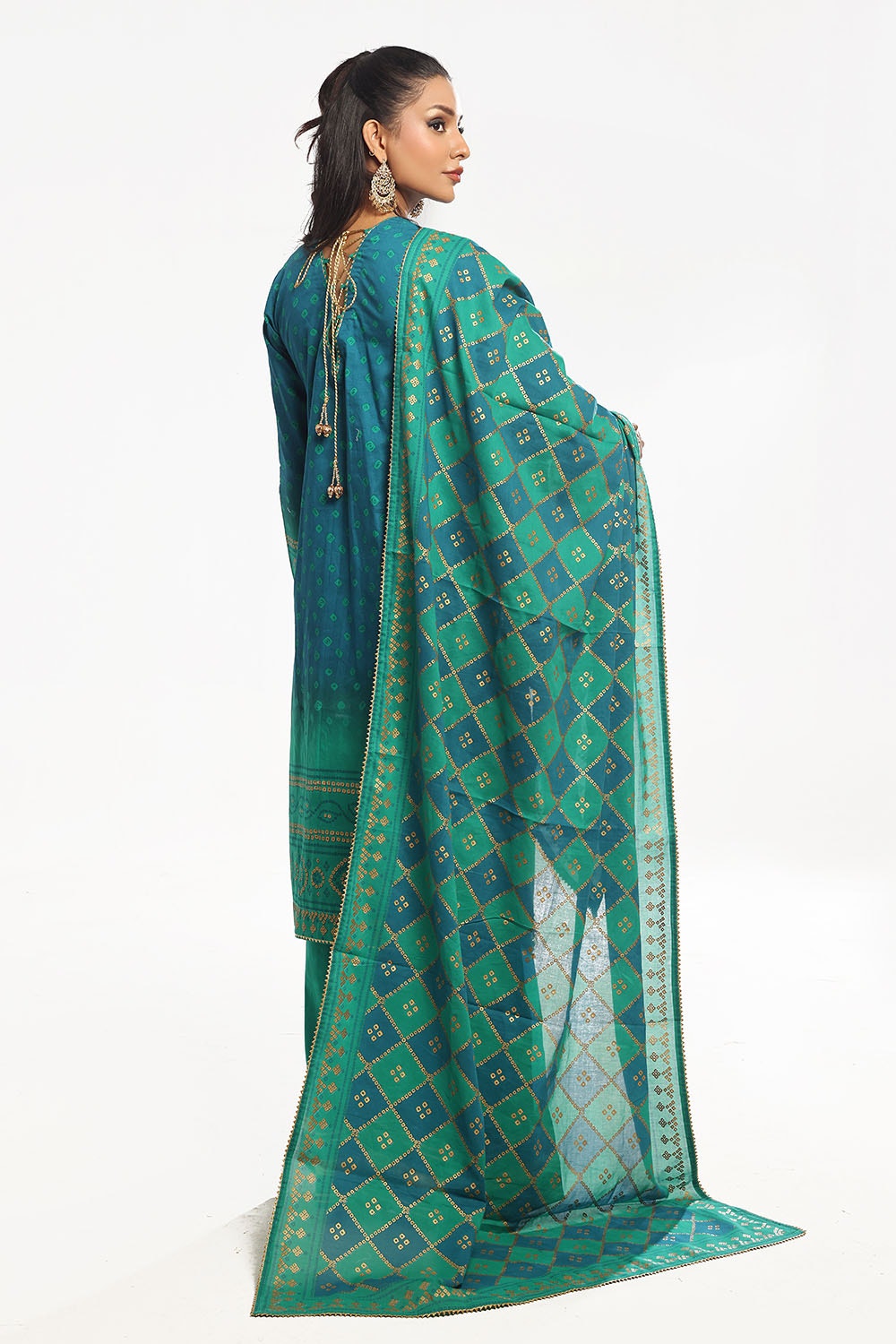 Gul Ahmed | Chunri Lawn 25 | CL-52410 A -  Gul Ahmed Ladies Clothes - Original Designer Dress - House of Maryam