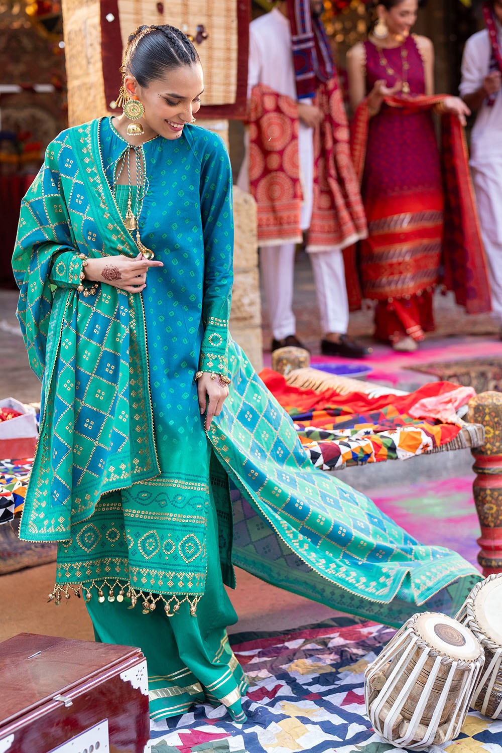 Gul Ahmed | Chunri Lawn 25 | CL-52410 A -  Gul Ahmed Ladies Clothes - Original Designer Dress - House of Maryam