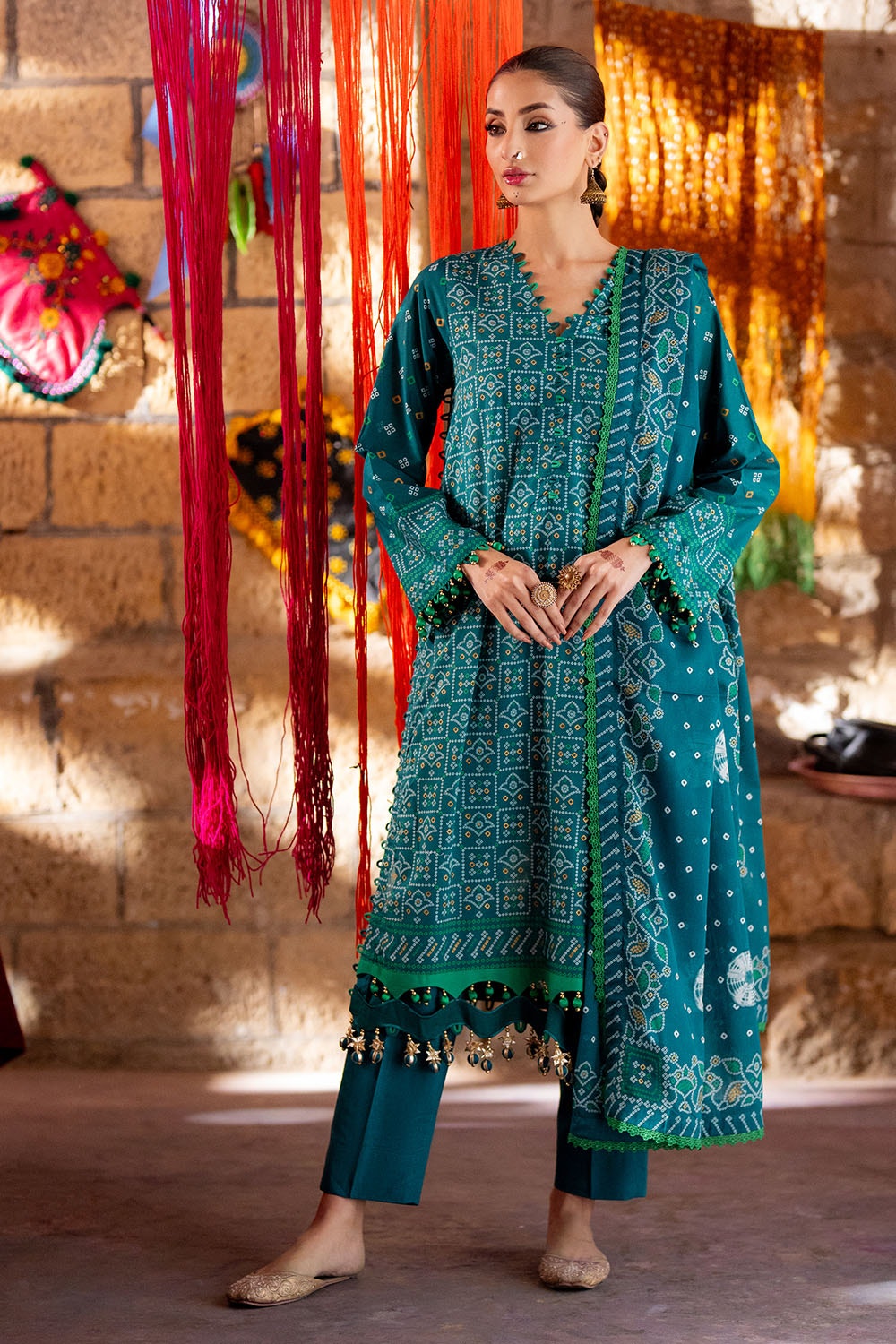 Gul Ahmed | Chunri Lawn 25 | CL-52484 A -  Gul Ahmed Ladies Clothes - Original Designer Dress - House of Maryam