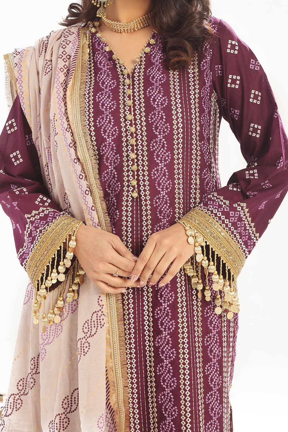Gul Ahmed | Chunri Lawn 25 | CL-52413 -  Gul Ahmed Ladies Clothes - Original Designer Dress - House of Maryam